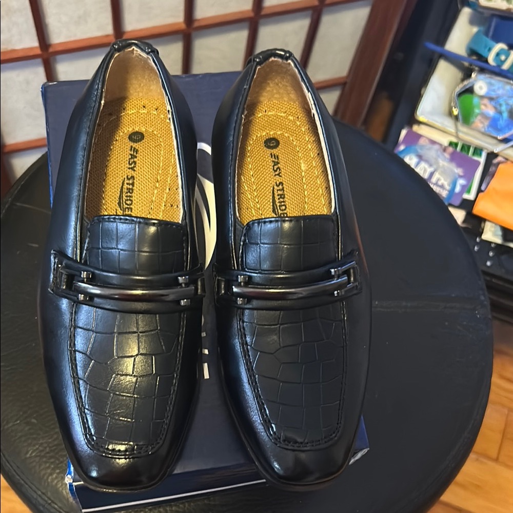 Toddler Boys Black Loafers